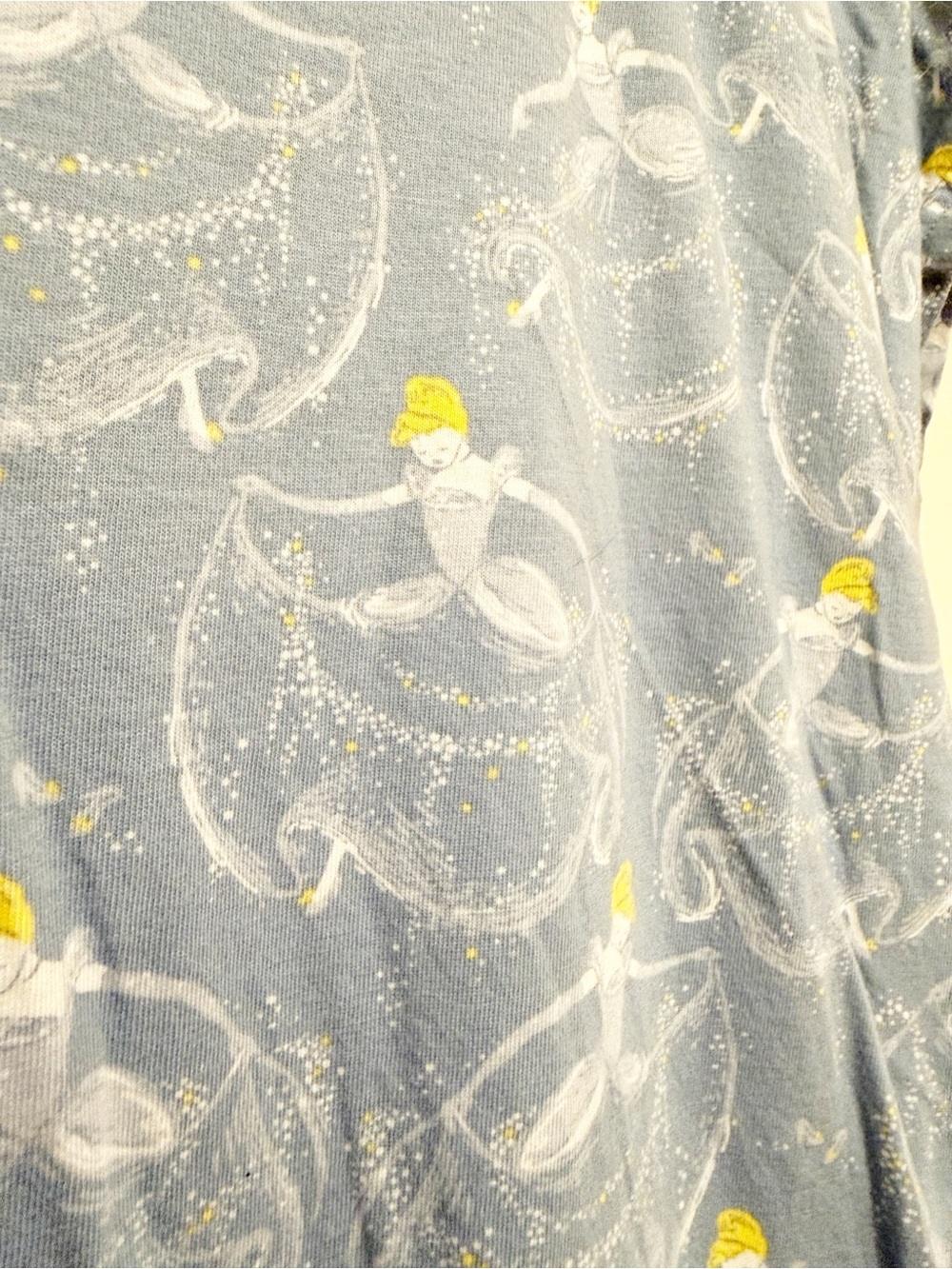 Cinderella Disney Light Blue Short Sleeve Novelty Tee Dress with Print - Picture 4 of 4